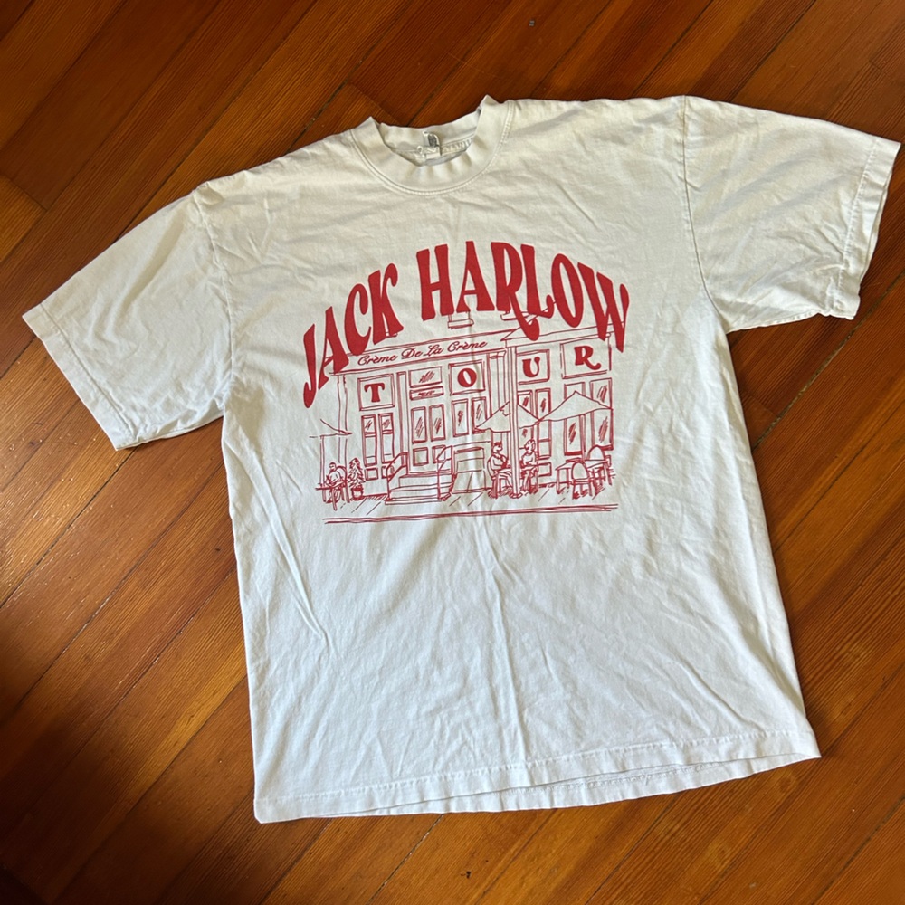 Jack Harlow Crème deLa Crème Tour Tee Size Large Hard to Find Print ; clean 🎶